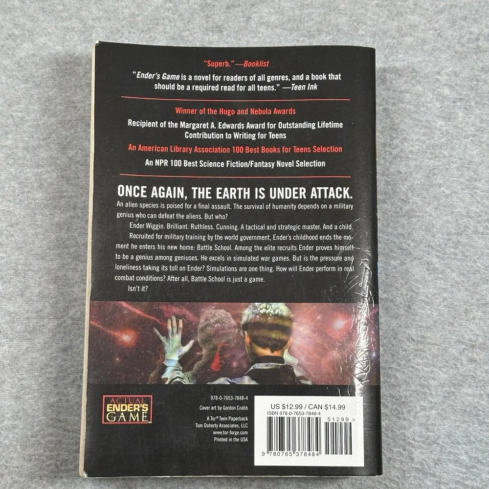 Enders Game‎ Orson Scott Card Tor Teen Trade Paperback 2014 3rd Edition Sci-Fi
